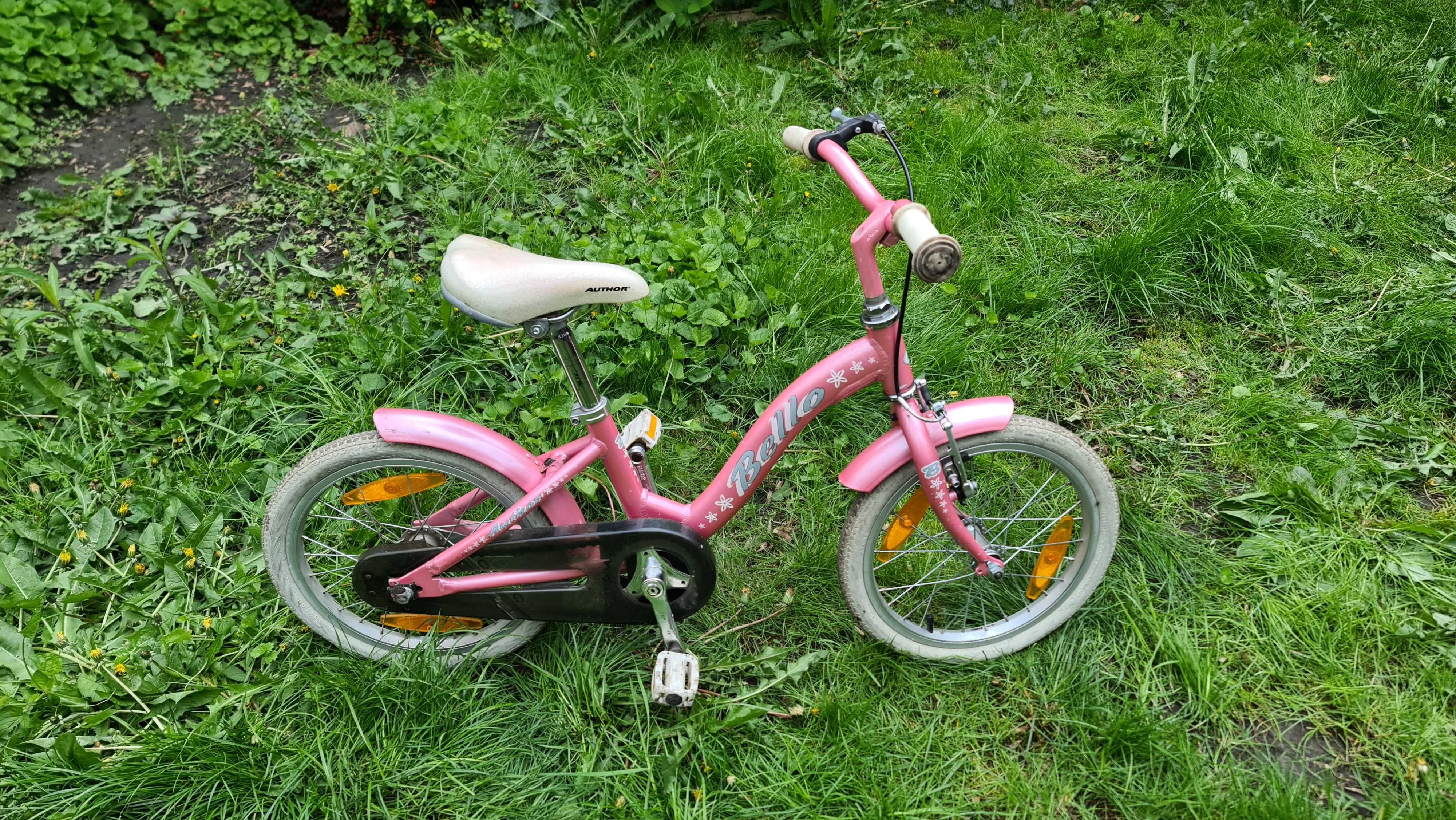 Rower rowerek dziecięcy dziewczęcy 16" Author Bello leciutki!