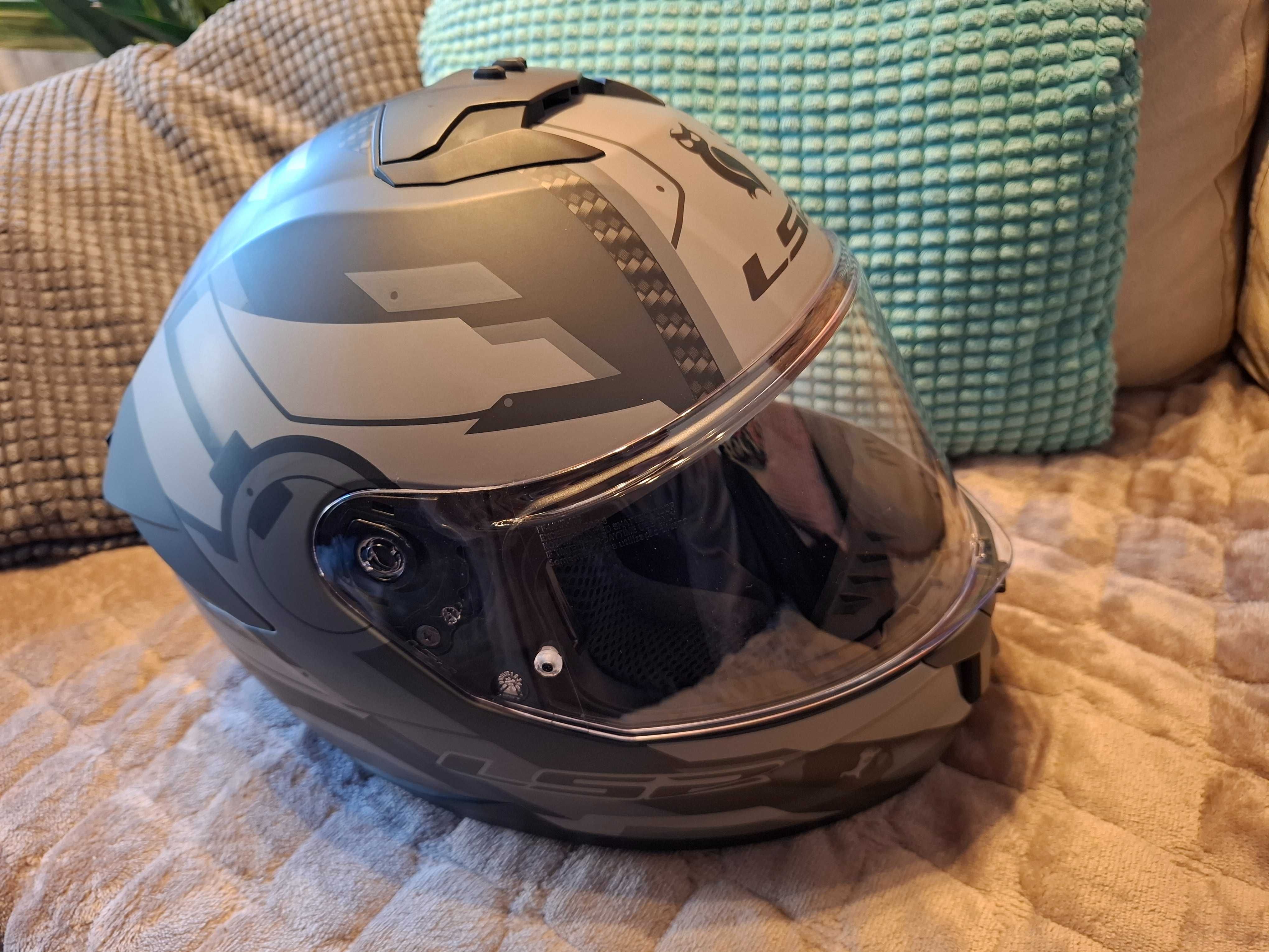Kask LS2 STREAM II SHADOW M.tit. GREY - Rozmiar M - nieużywany