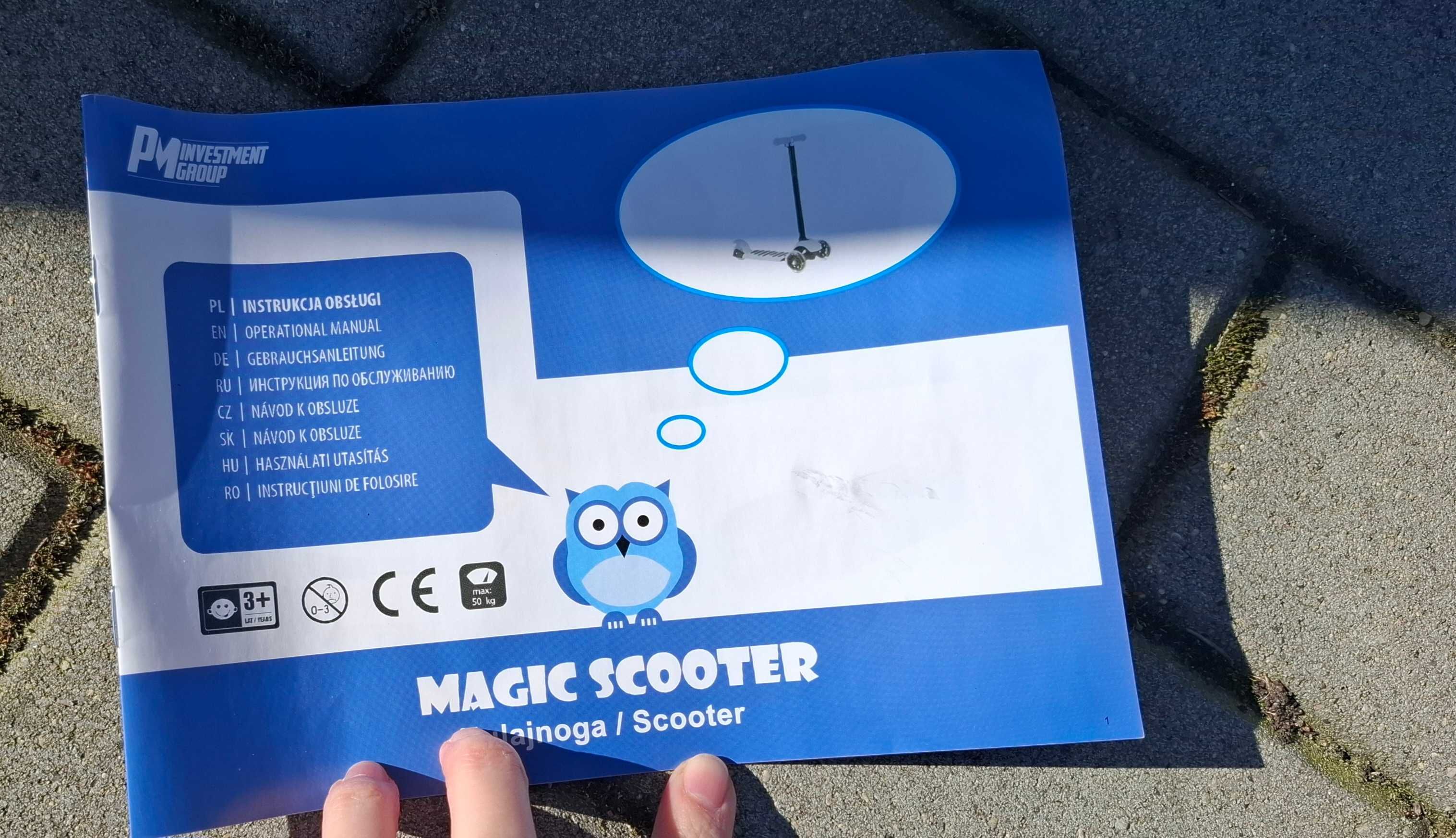 Hulajnoga Milly Mally Scooter Magic niebieska