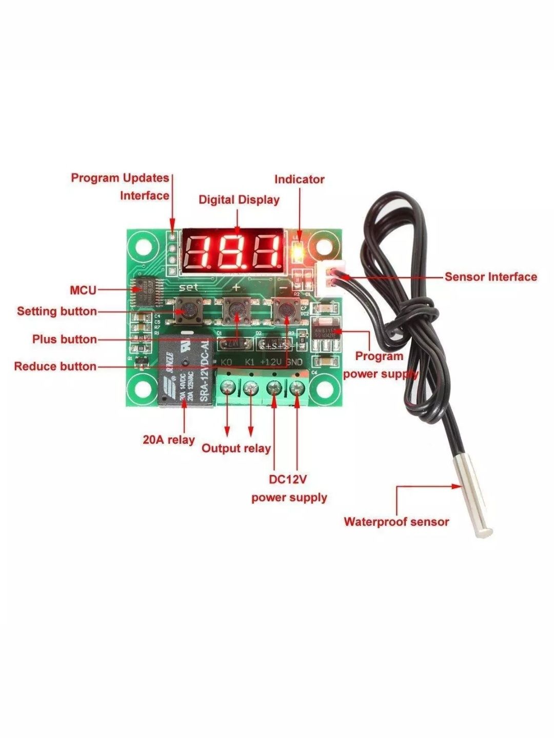 Termostato digital controle temperatura