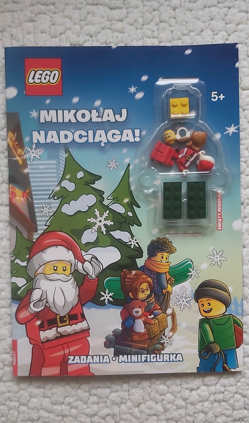 Mikołaj figurka Lego z komiksem