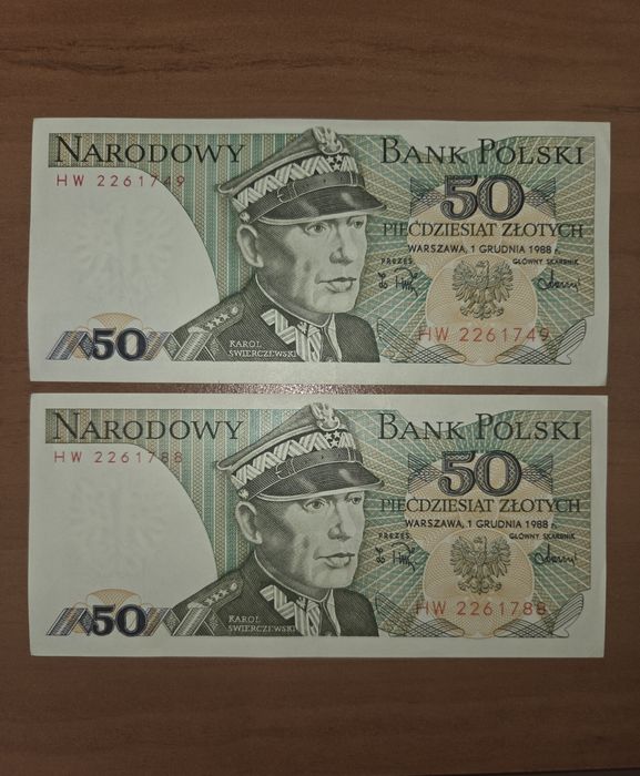 Pieniądze z PRL z 1988r.