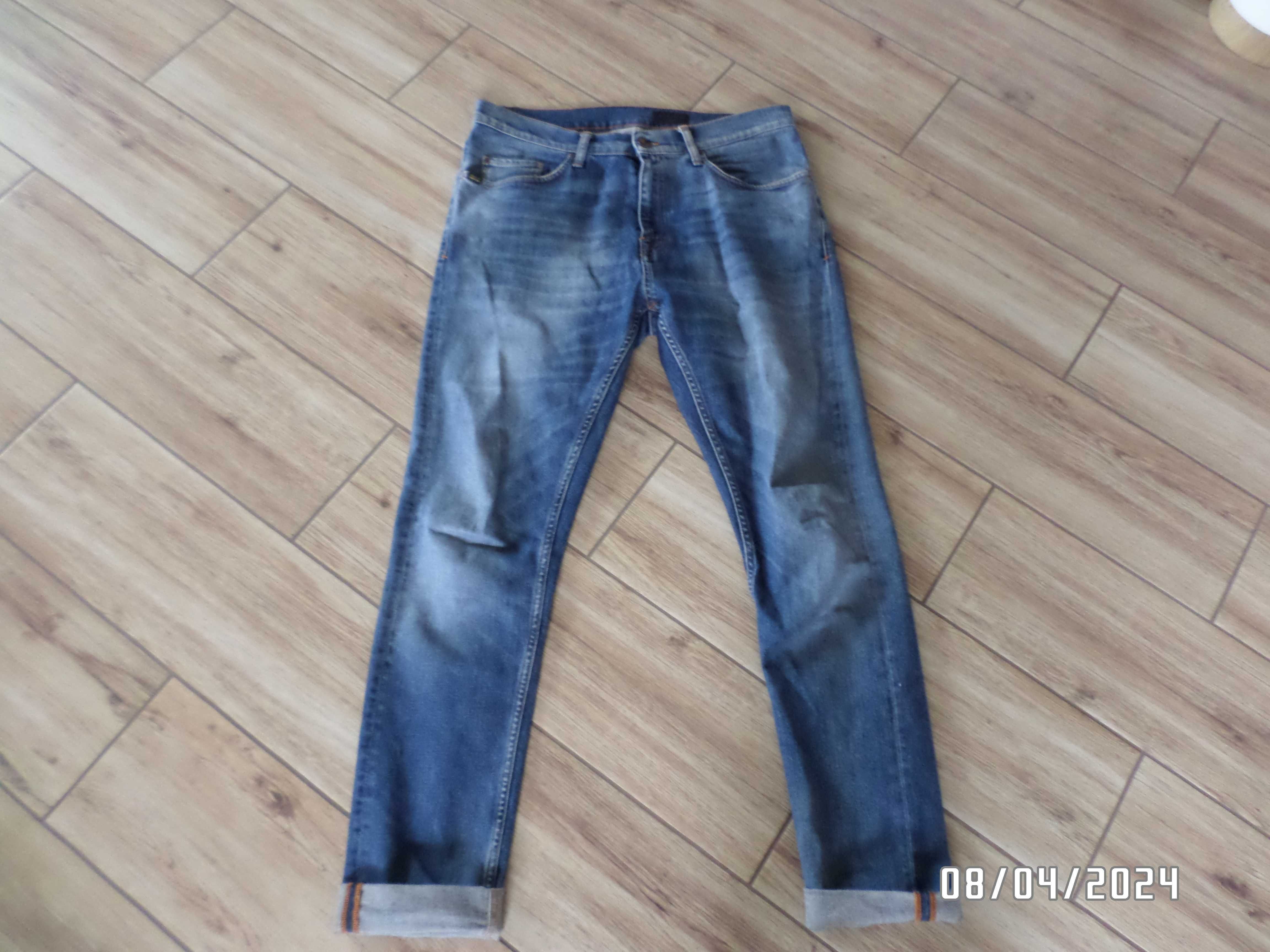 Firmowe spodnie męskie jeans-31/32-L