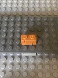 LEGO Modified 1 x 2 with Masonry Profile ,98283, Cegła, Dark Orange