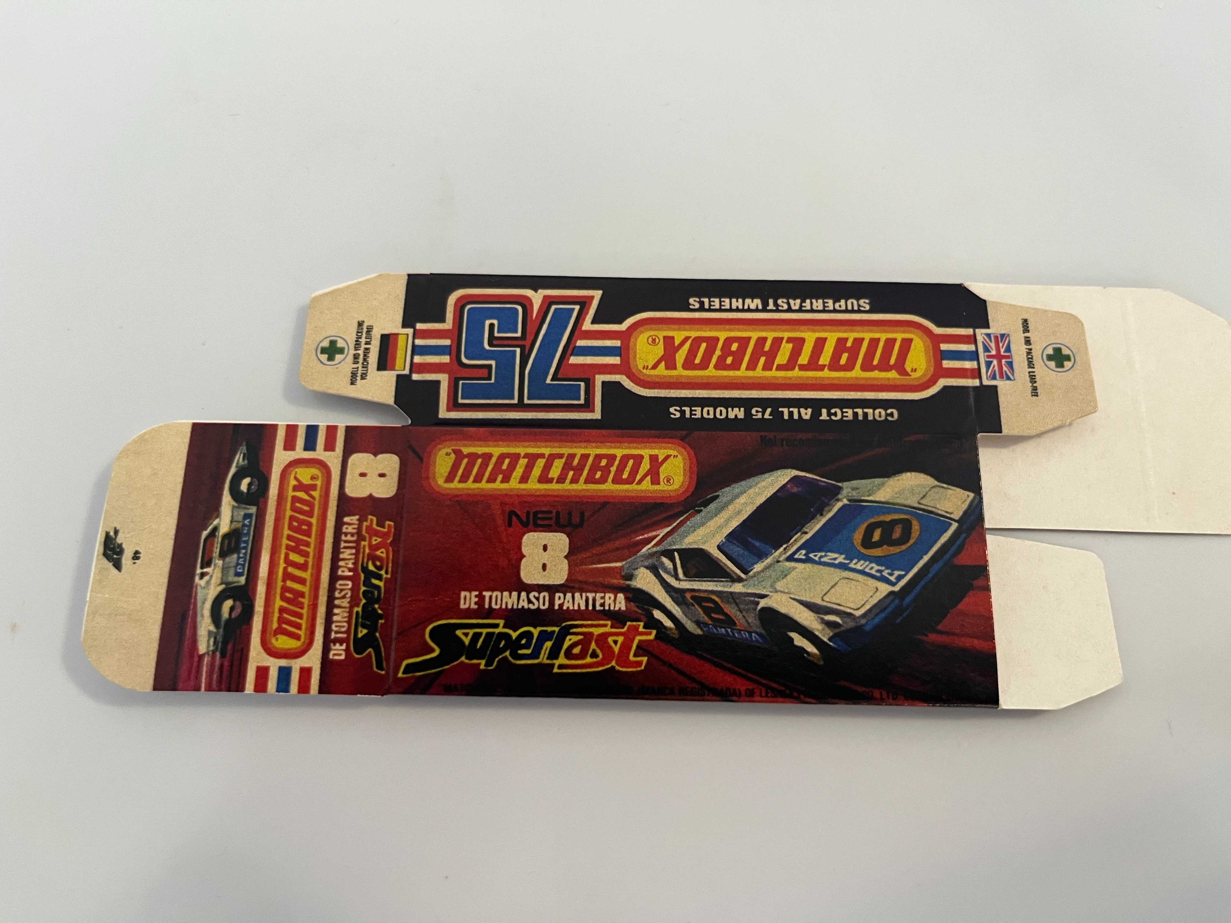 Caixa de reprodução para Matchbox Superfast Diversos modelos esc. 1:75