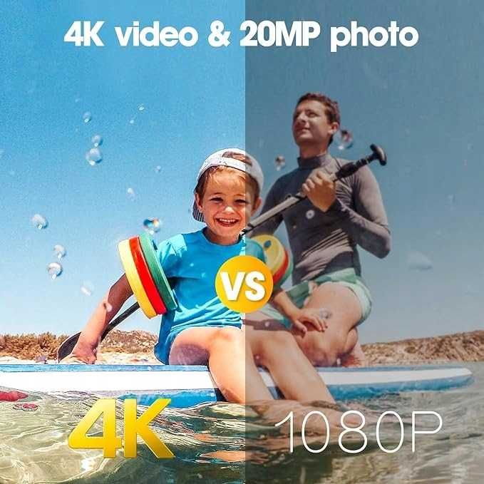 Action Cam Kamera sportowa 20MP 50FPS Wi-Fi 40M USZKODZONA