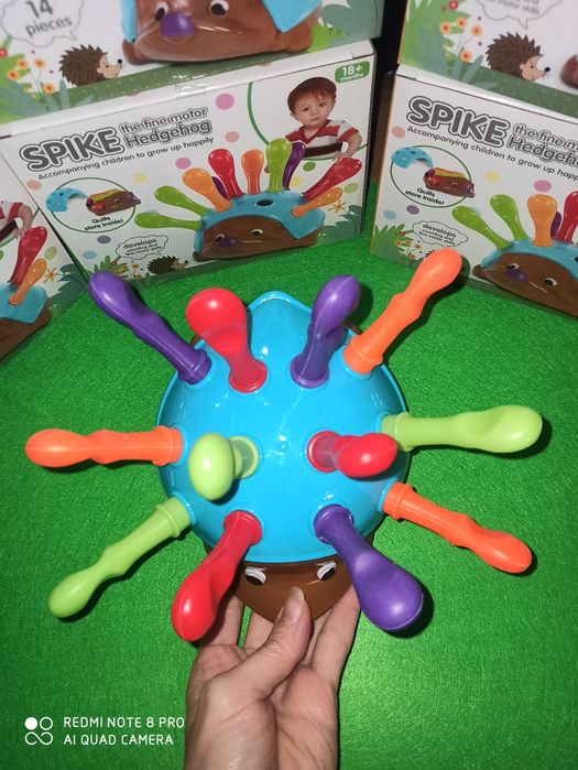Сортер їжачок Spike їжак ёжик цифри голочки