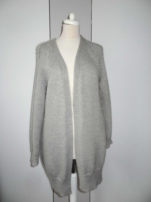 Długi, ciepły sweter damski z moherem, Cocomore rozm. uniwersalny