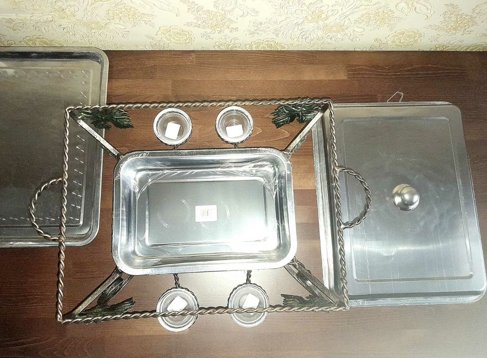 Садж. Блюдо для красивой подачи и подогрева блюд с мангала.