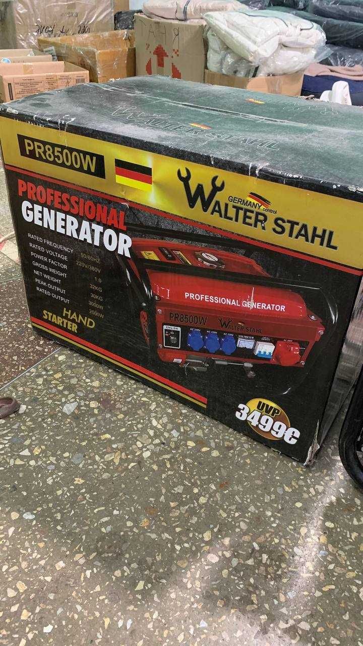 Генератор PR8500W WALTER STAHL. Новий генератор працював лише 30 годин