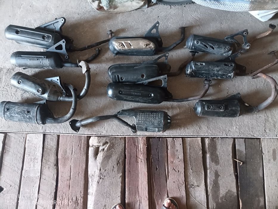 Глушители. хонда дио 56 Ямаха вино Ямаха джог и Вилки и.д