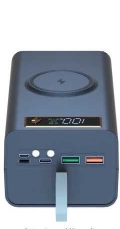 Павербанк 45.000 mAh , 5V-12V- швидка і бездротова зарядка 15 Вт.