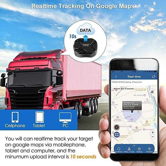 GPS Localizador - Visualização Tempo Real - Bateria 3 a 6 meses - APP