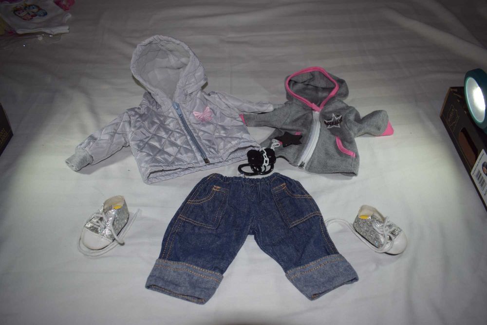 zestaw ubranek dla lalek bobasów 40cm