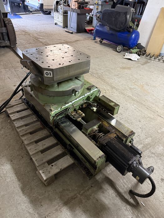 Stół Obrotowy CNC z osią przesuwu – kompletna jednostka