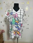 Plus Size  Krótka sukienka Tunika Daisy Cyrkonie Biust do 130 cm