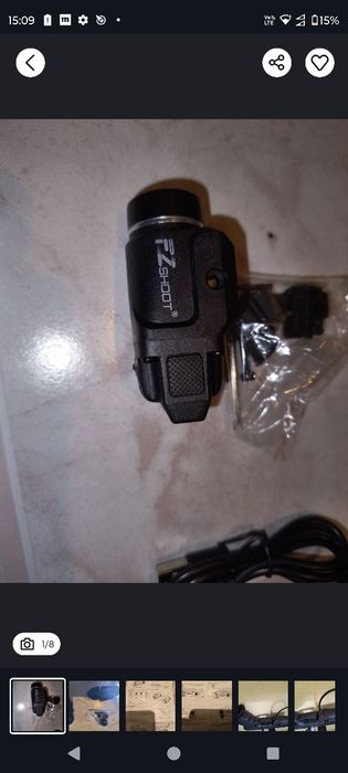 Latarka taktyczna pistolet broń karabin led 500lumenów ASG combat