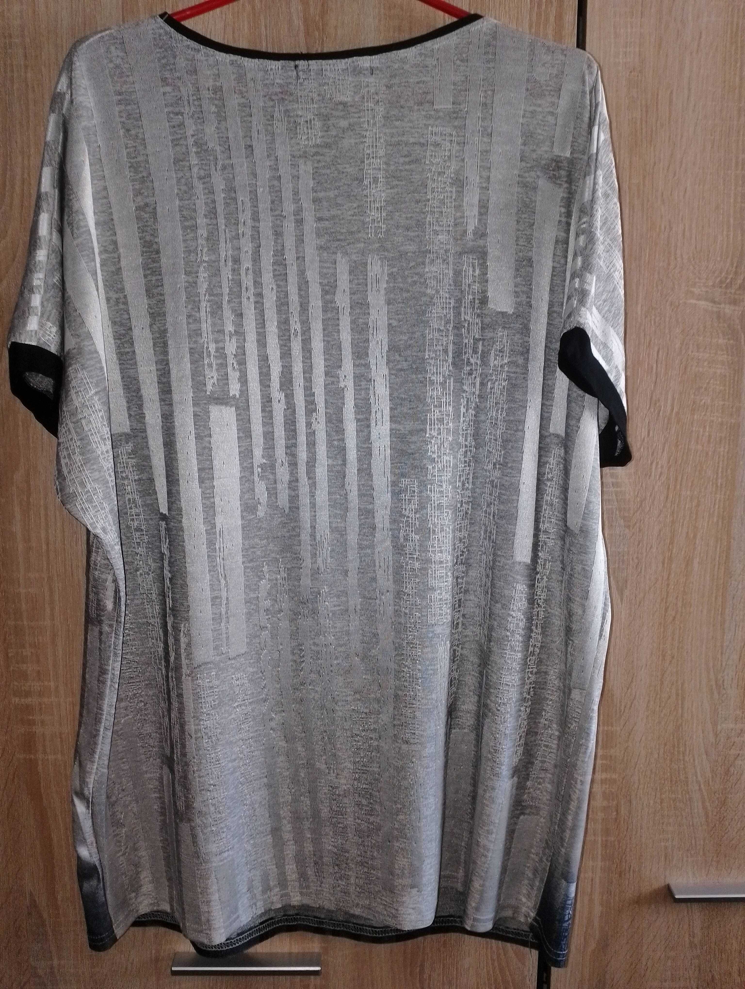 Bluzka damska plus size kwiaty