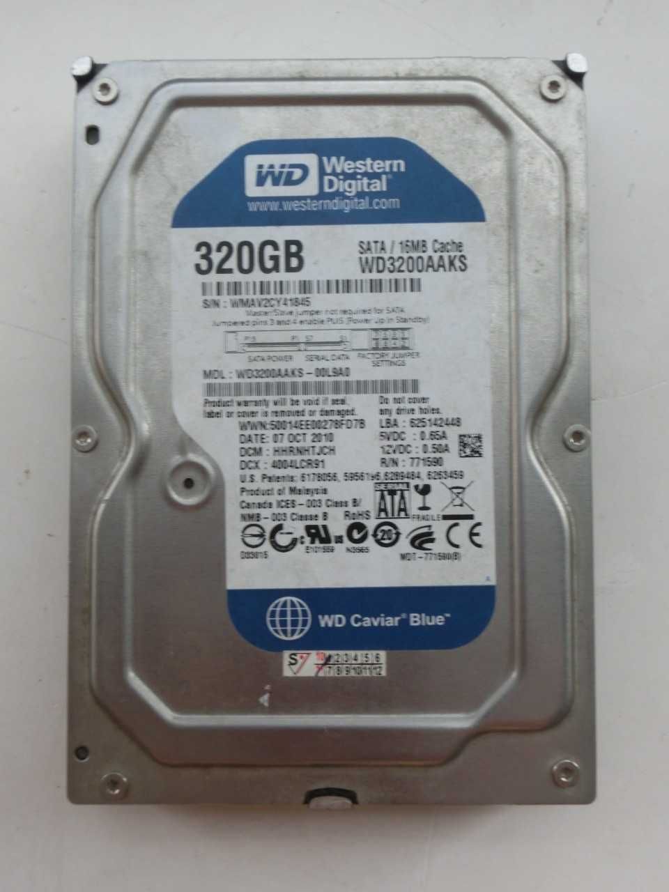 Жёсткий диск 320GB, Western Digital, SATA/16mb cache