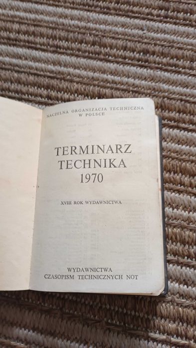 Terminarz technika 1970r.