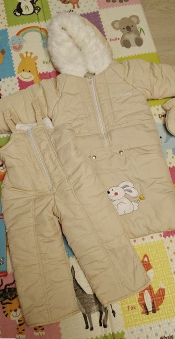 Комбінезон конверт на зиму цигейка куртка полукомбінезон