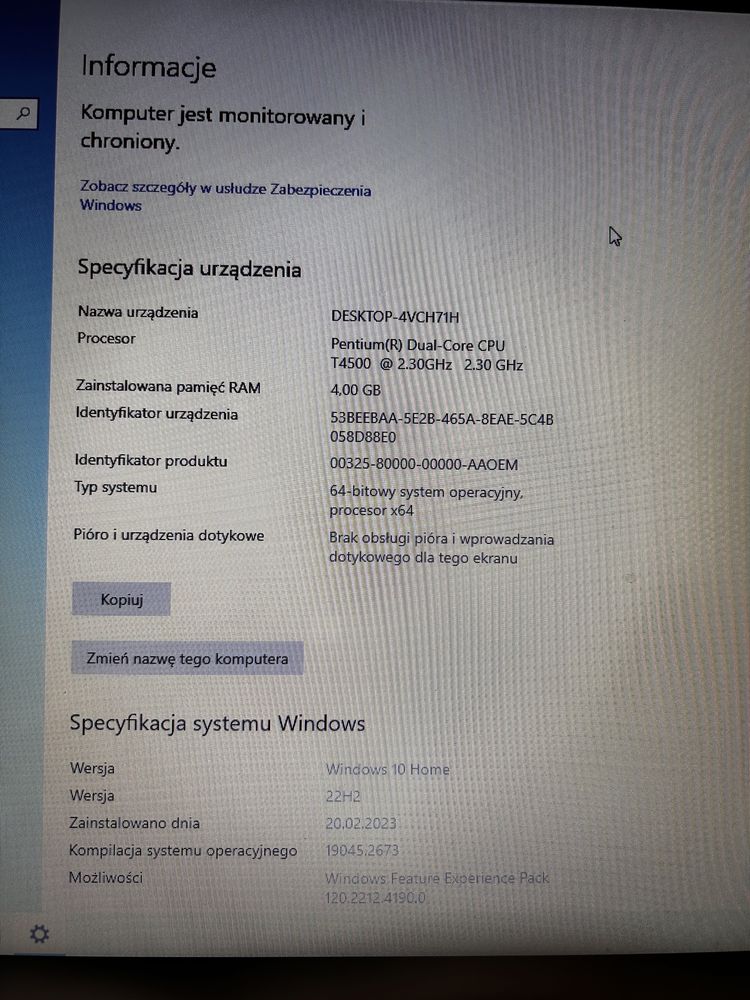 Laptop ASUS K 70 L Windows 11