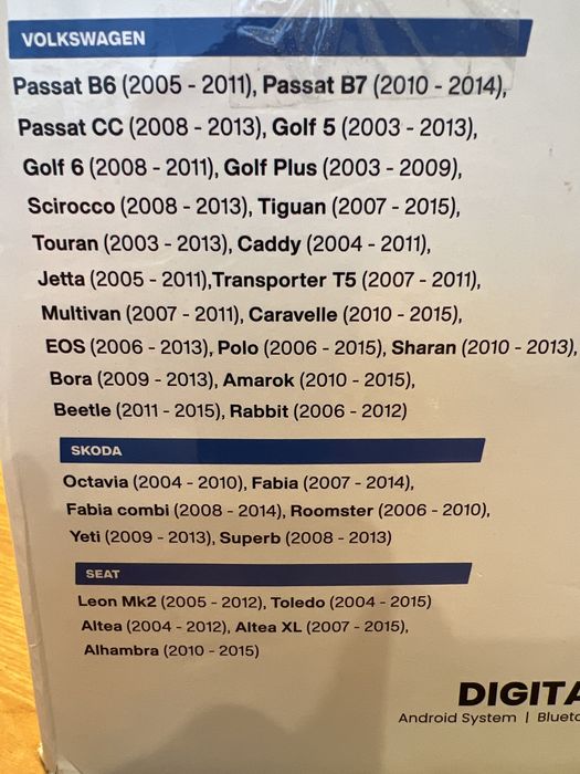 Radio Samochodowe Volkswagen VW910S Vordon