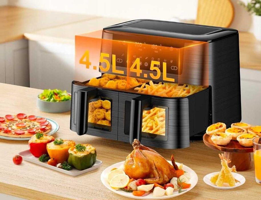 COOKWISE AF2-40D06 Frytkownica Beztłuszczowa XL 9L Dual AirFryer