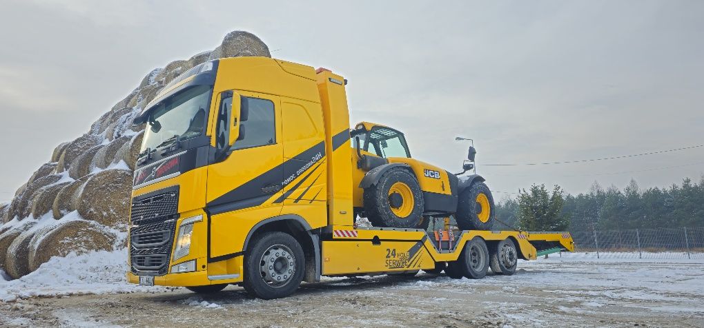 Usługi transportowe LAWETA Transport maszyn budowlanych i rolniczych