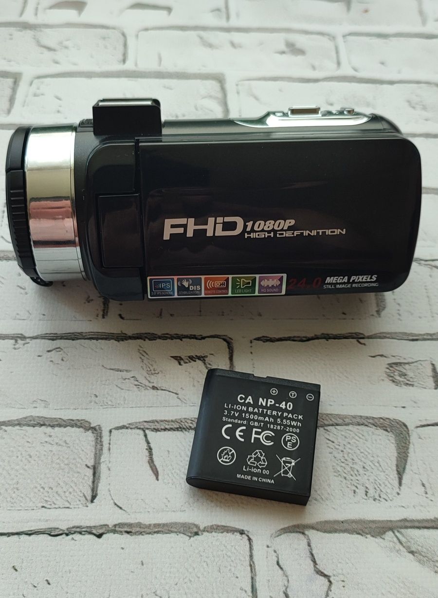 Видеокамера Camcorder, с микрофоном, пультом для видеоблогеров