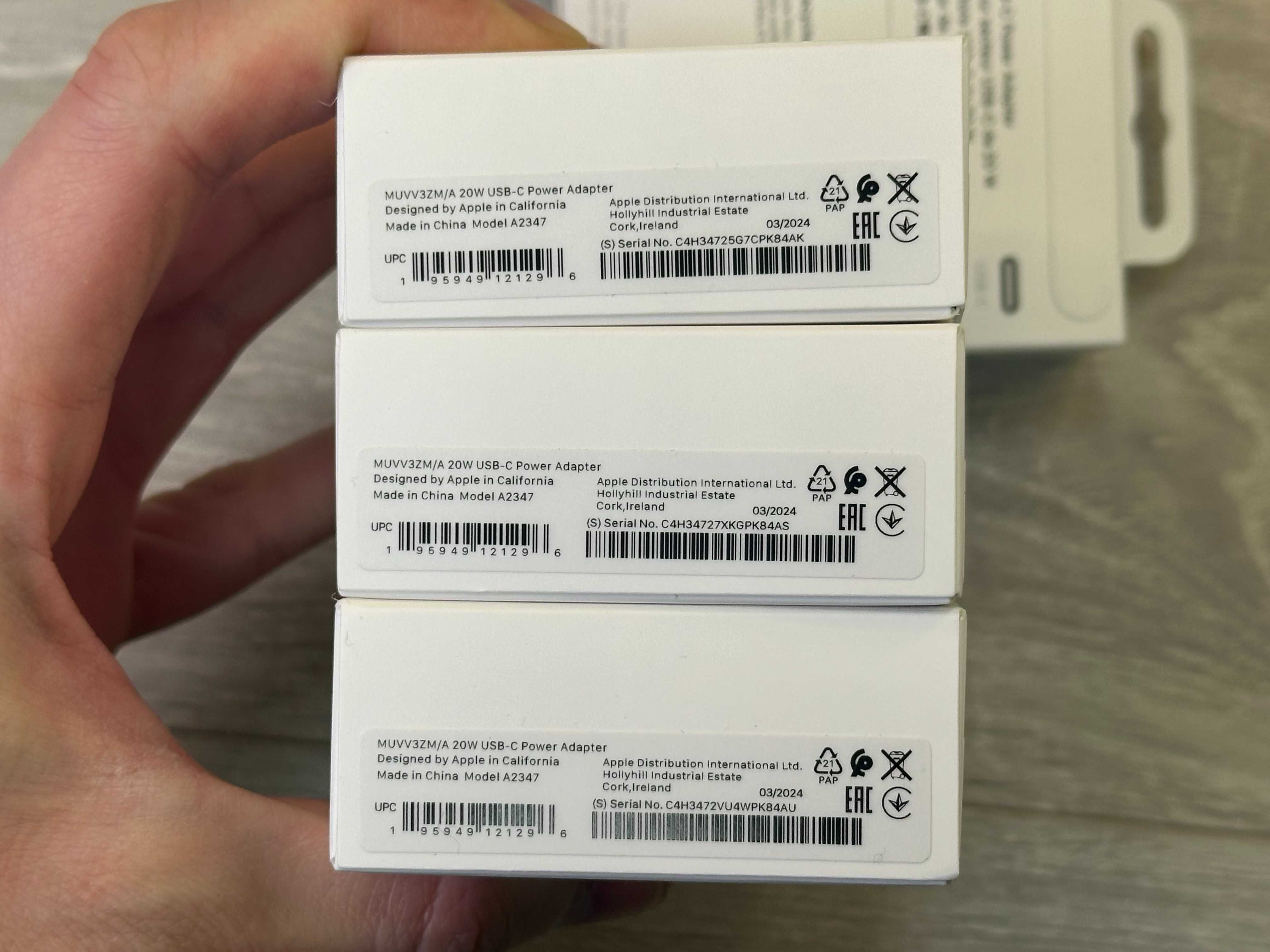 Зарядний блок Apple 20w usb type-c швидка зарядка iphone Оригінальний