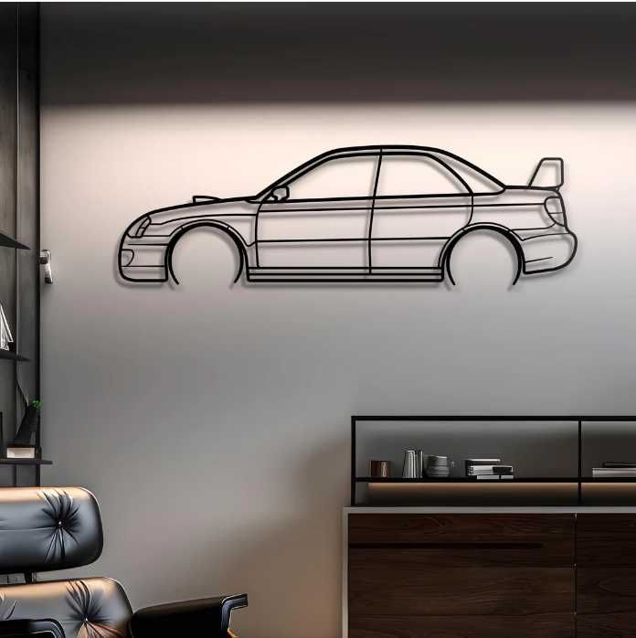 Декоративне панно на стіну Subaru Impreza WRX STI 76см