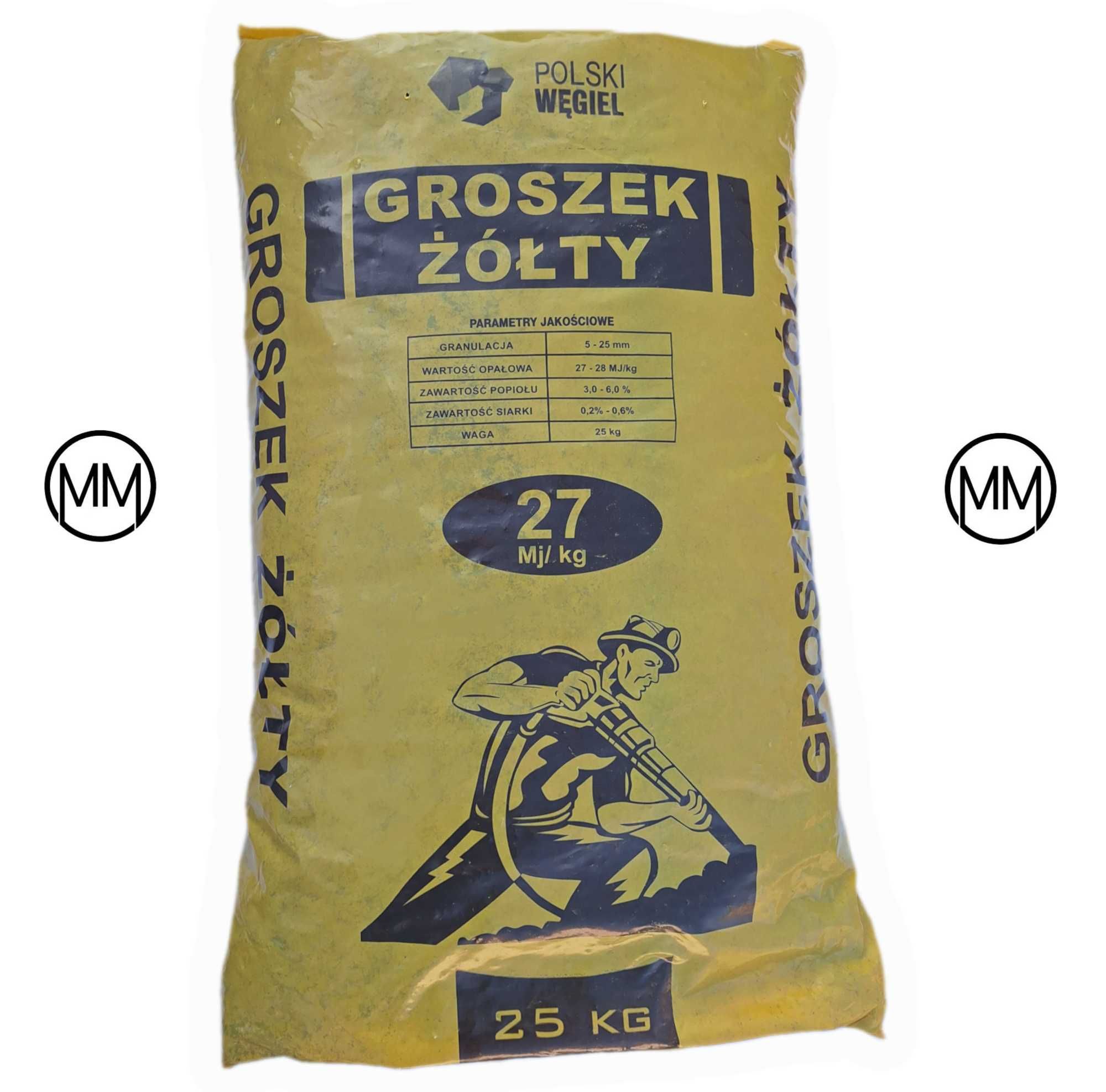 Groszek 27 MJ - PREMIUM - Worki 25kg - Polski Węgiel EkoGroszek