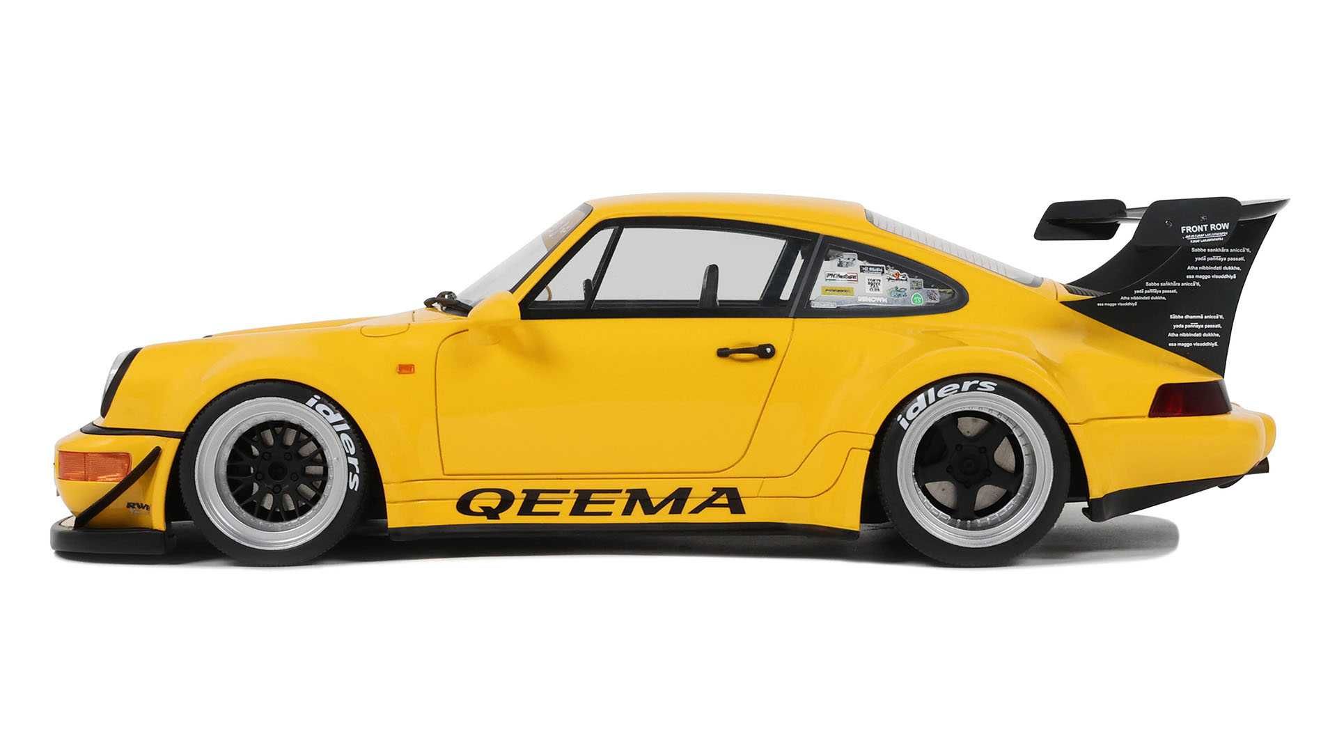 Model 1:18 GT Spirit Porsche 911 (964) RWB Rauh-Welt Qeema 2024 yellow