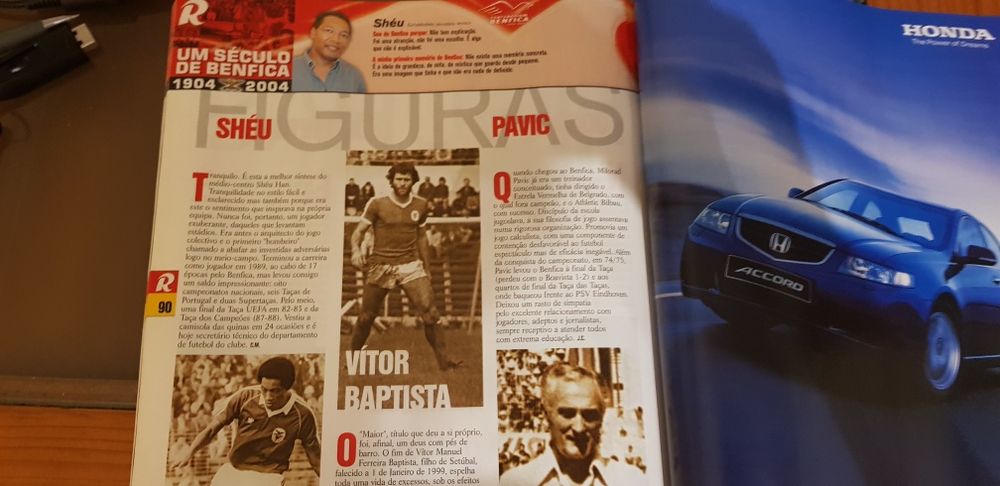 Revista especial o Século do Benfica  1904  /  2004
