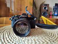 Aparat Canon AV-1 Canon zoom lens FD 35-70 mm 1:4