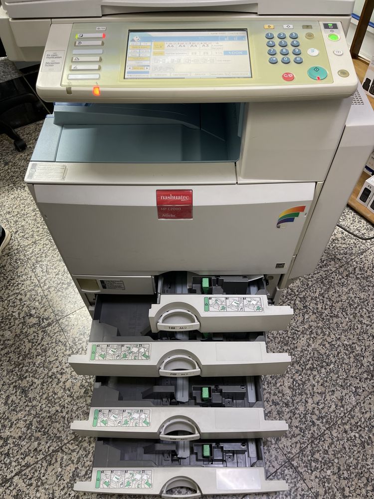 Fotocopiadora até A3 a cores nashuatec MP C2000 Grupo Ricoh
