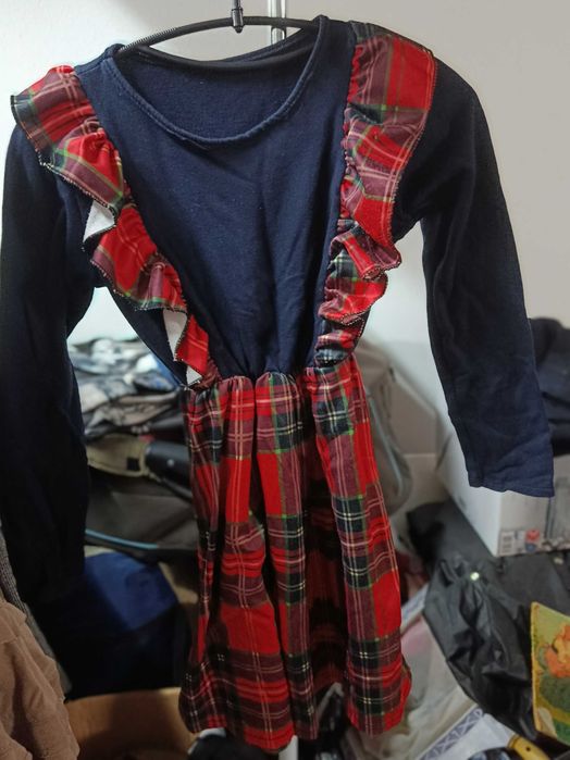 Vestido  de outono / Inverno com pelinho por dentro