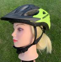 Kask rowerowy Rockrider BTwin dziecięcy 51-59 z daszkiem