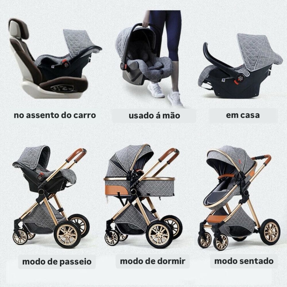 *** CARRINHO DE BEBÉ TRIO ** 3 em 1 ** NOVOS ** Grande Promoção ***