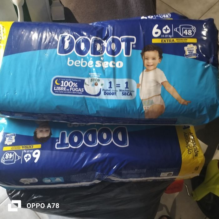Fraldas Dodot tamanho 6+