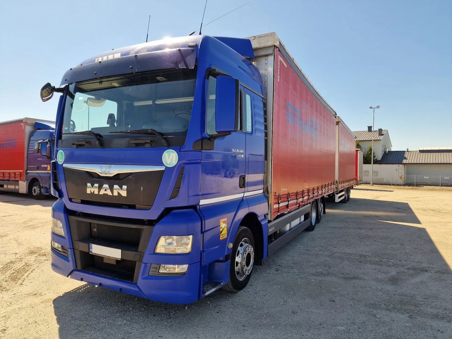 MAN TGX 26.480  MAN TGX 26.480 z przyczepą GNIOTPOL G1216 - Cena 81 000 zł netto