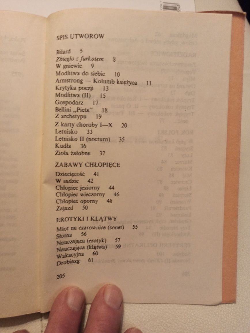 S. Grochowiak Bilard, poezja