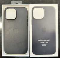 iPhone 13 Pro Max Leather Case Midnight