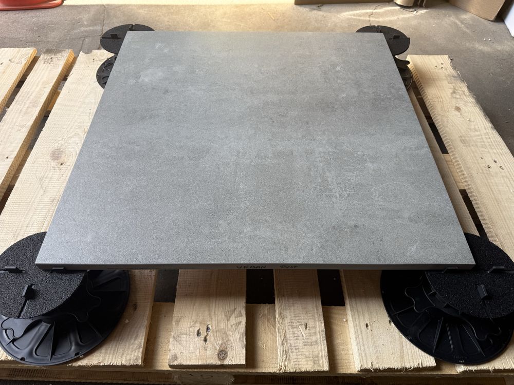 Płytki Tarasowe 60x60 Flairstone Dust 2.0 2 CM 20 MM Ciemno Szary
