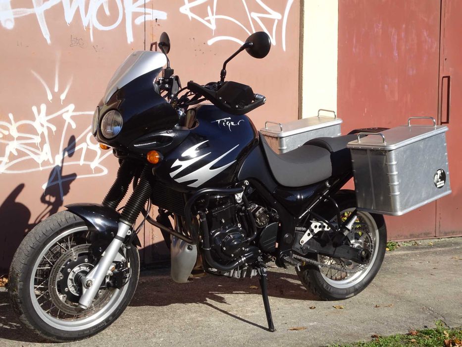 Triumph Tiger 885 i Kufry Alu Hepco&Becker Supermoto Zadbana z Niemiec