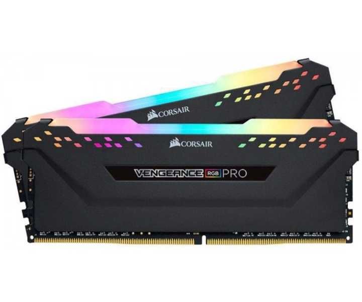 Пам'ять Corsair 16 GB (2x8GB) DDR4 3200 MHz Vengeance RGB Pro Black