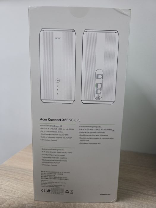 Nowy Router Acer X6E Connect 5G wifi 6