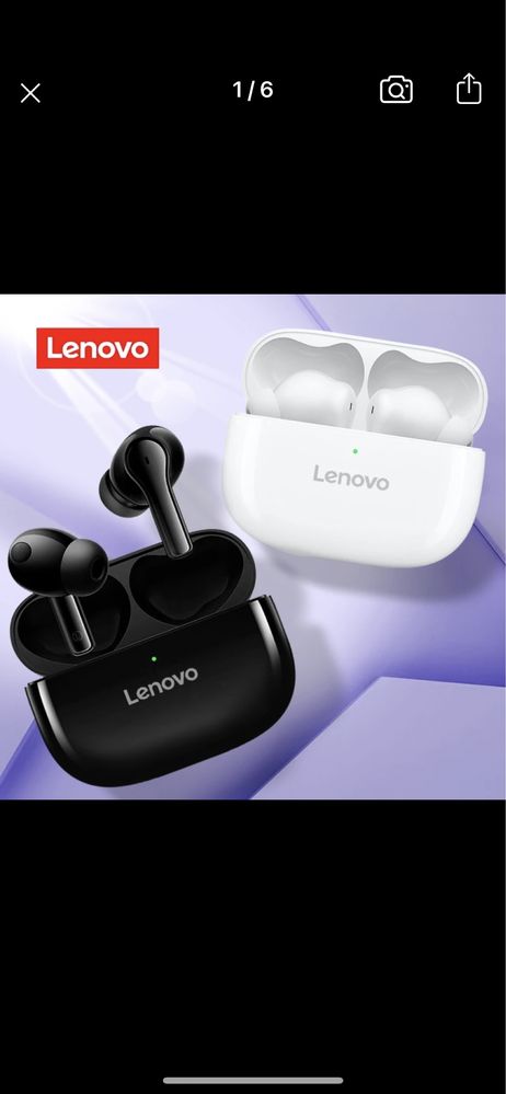 Nowe słuchawki Lenovo! Czarne/Białe !