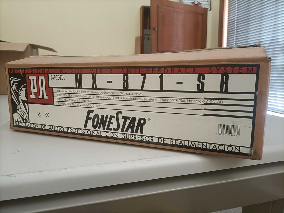 Misturador Som Profissional Fonestar MX-871-SR
